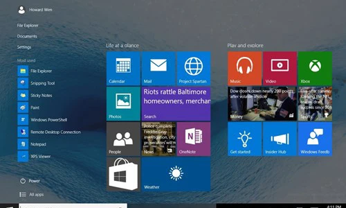 15 trải nghiệm Windows 10 trên máy tính bảng