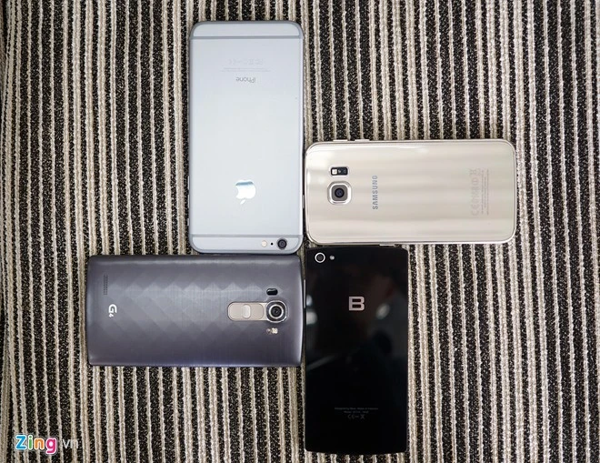 Xem Bphone đọ dáng Phone 6 Plus, LG G4, Galaxy S6 Edge