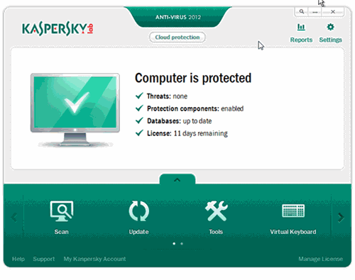  2. Cập nhật phần mềm diệt virus. Việc cập nhật dữ liệu là điều bạn không nên bỏ qua, nhằm củng cố khả năng tiêu diệt mã độc, virus.