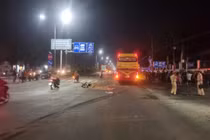 Xe máy va chạm xe khách, người đàn ông tử vong tại chỗ