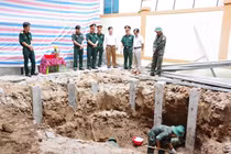 Phát hiện 4 hài cốt liệt sĩ khi thi công bệnh viện ở Quảng Trị