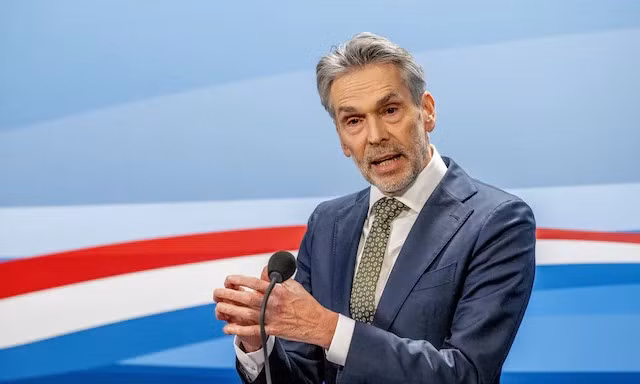 Ông Schoof cho biết ông sẽ chính thức đệ đơn từ chức lên Nhà vua và sẽ tiếp tục giữ vai trò Thủ tướng tạm quyền cho đến khi nội các mới được thành lập. Ảnh: ANP.