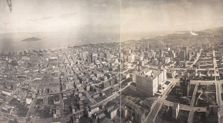 San Francisco ba năm sau trận động đất năm 1906.
