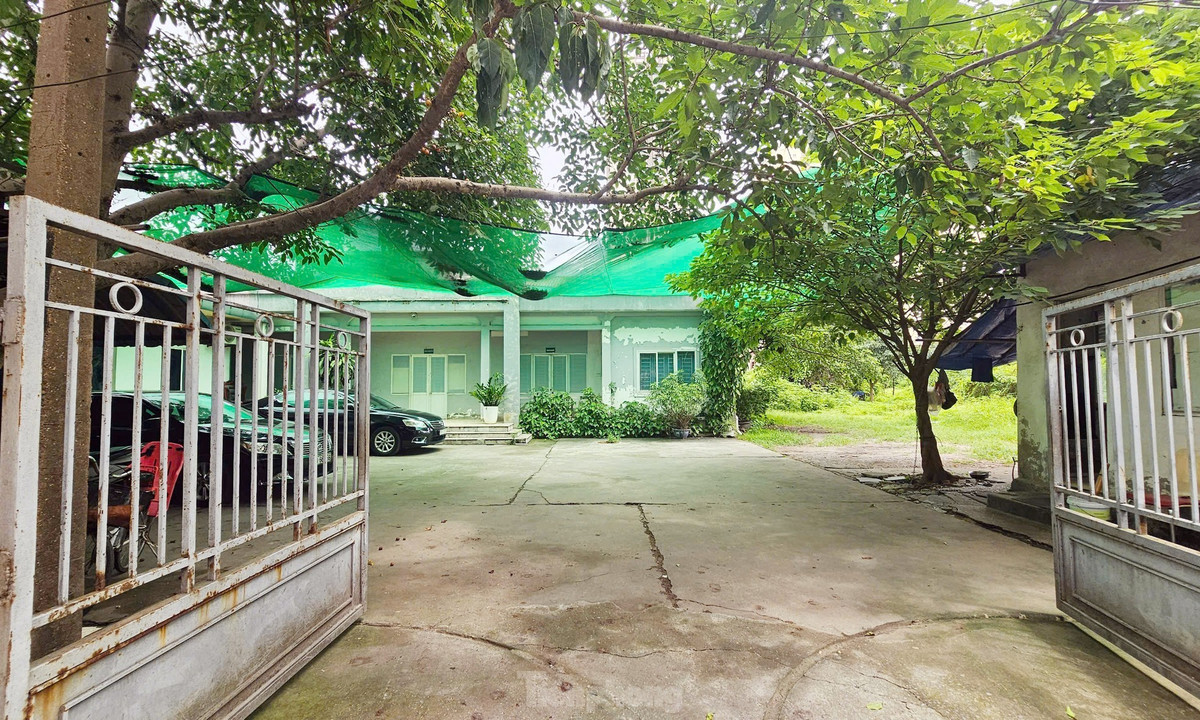 Trụ sở công ty vẫn hoạt động, có bảo vệ để trông coi khu đất dự án.
