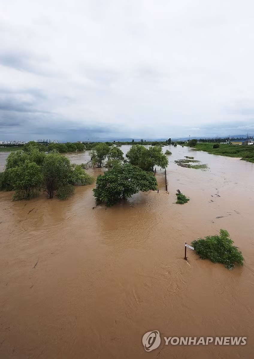 Bức ảnh chụp tại Pyeongtaek, phía nam Seoul, vào ngày 17/7. Ảnh: Yonhap.