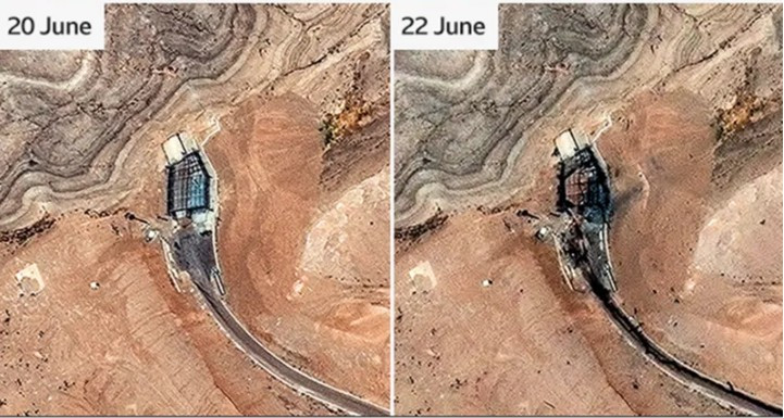 "Khu phức hợp Isfahan đã bị Israel tấn công hai lần. Sau đó, nơi này bị Mỹ nhắm mục tiêu vào ngày 22/6, gây ra thiệt hại lớn hơn ở toàn bộ khu phức hợp", nguồn tin cho hay. Ảnh: BBC.