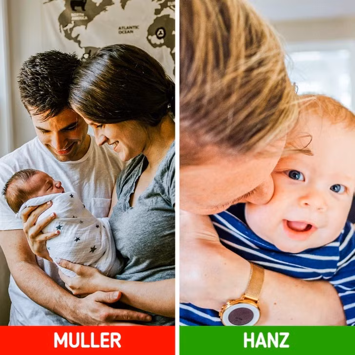 Tại Đức, văn phòng đăng ký địa phương có thể từ chối đăng ký khai sinh cho trẻ nếu tên của đứa bé nghe lạ. Vì thủ tục nộp lại đơn rất tốn kém nên người Đức thường đặt cho con mình những cái tên truyền thống.