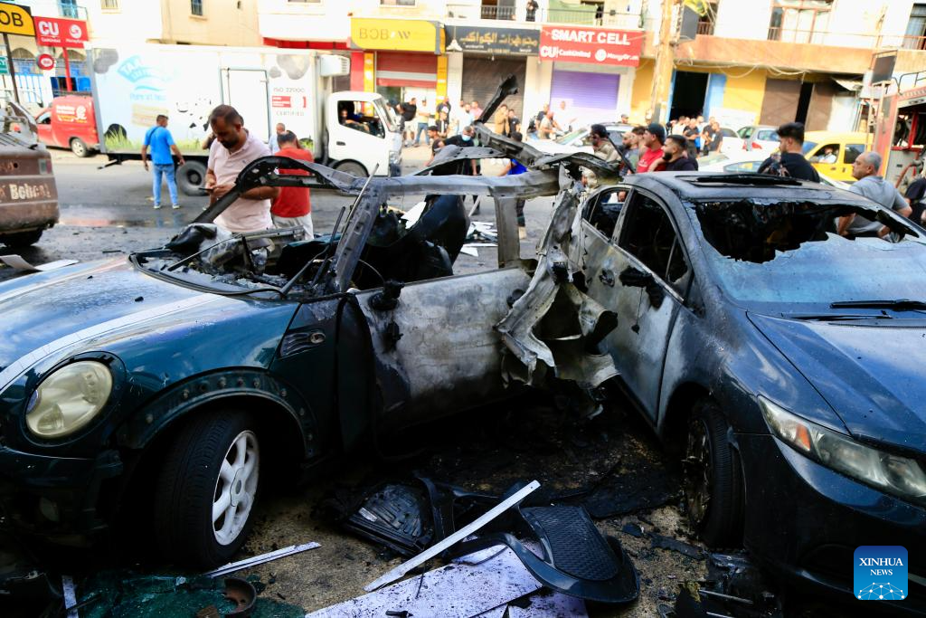 Theo Tân Hoa Xã, Israel đã tiến hành hai cuộc không kích vào miền nam Lebanon chiều ngày 3/11. (Nguồn ảnh: Xinhua News)