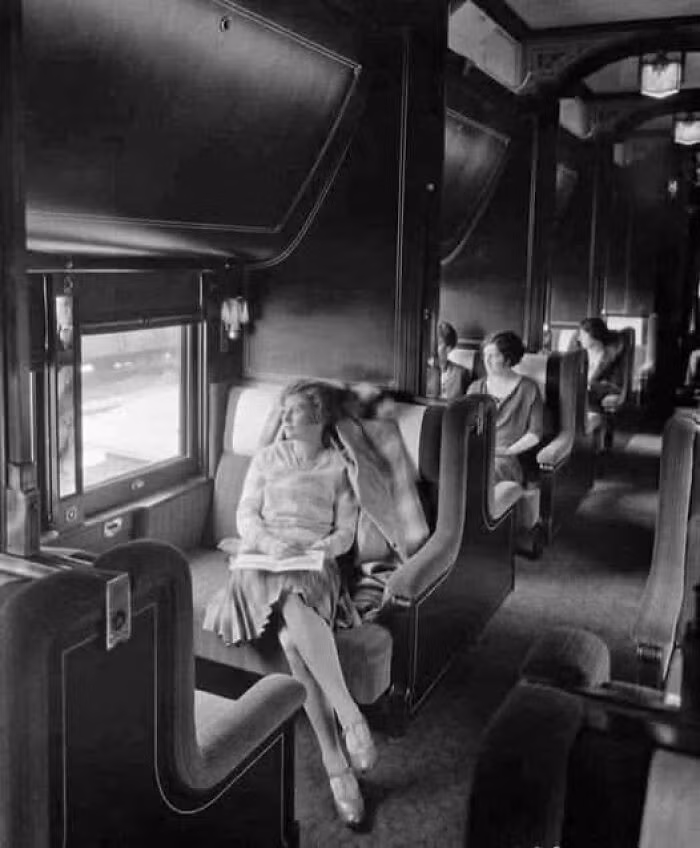 Bên trong khoang tàu hạng nhất những năm 1930.