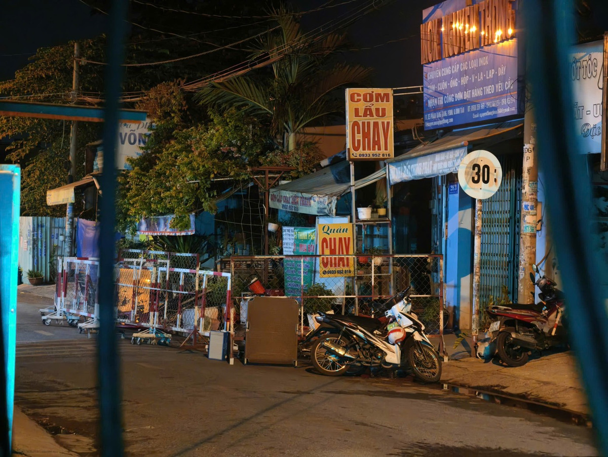 Quán lẩu chay - nơi xảy ra vụ cháy.