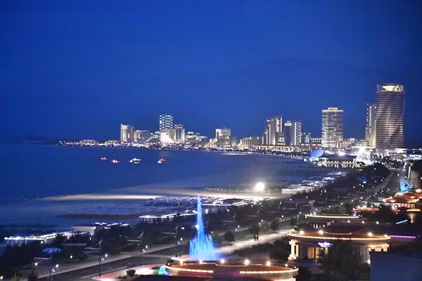 Khu nghỉ dưỡng cao cấp này của Triều Tiên có công viên nước, khách sạn cao tầng với sức chứa tối đa khoảng 20.000 người. Ảnh: Yonhap.