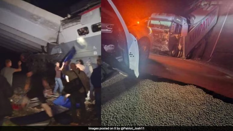 Ngay sau khi vụ tai nạn xảy ra, lực lượng cứu hộ, y tế nhanh chóng được triển khai tới hiện trường. Khoảng 180 người và 60 thiết bị được huy động để khắc phục hậu quả, khẩn trương giải cứu các hành khách. Ảnh: X.