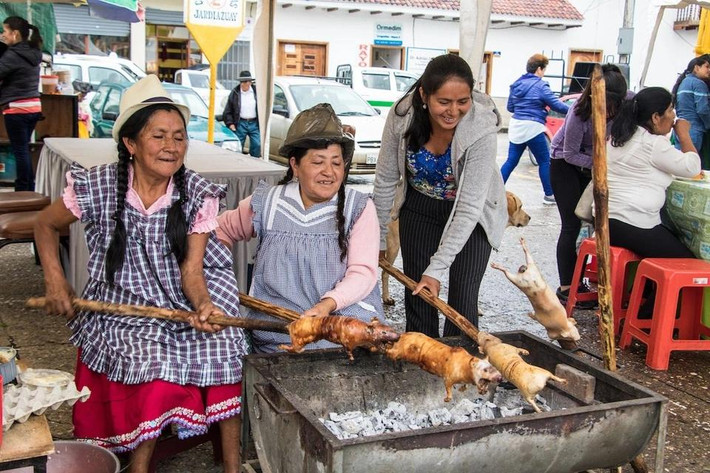 huột lang (hay còn gọi là bọ ú) trở thành thú cưng kể từ khi được mang tới châu Âu. Tuy nhiên, trong suốt 5.000 năm, chúng là thực phẩm cho các cộng đồng ở khu vực nông thôn của Ecuador, Bolivia và Colombia. Ảnh: Matador Network.