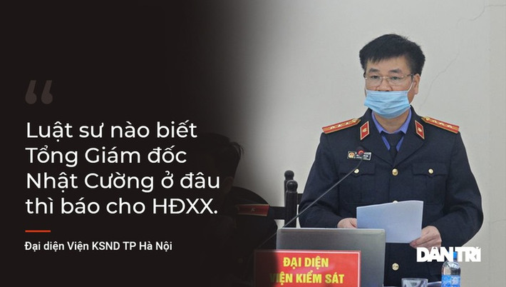 Đại diện Viện kiểm sát đối đáp trước luận điểm của các luật sư rằng trách nhiệm dân sự trong vụ án này thuộc về đối tượng đang bị truy nã quốc tế Bùi Quang Huy.