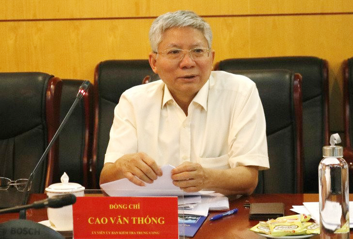 Đồng chí Cao Văn Thống, Ủy viên Ủy ban Kiểm tra Trung ương khóa XIII.