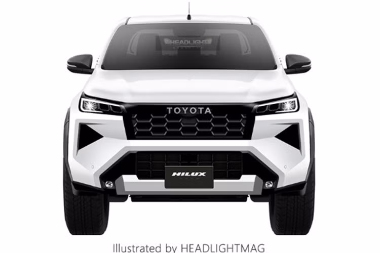 Nội thất cabin đã được thiết kế lại hoàn toàn. Từ hình ảnh bằng sáng chế thiết kế, có thể thấy vô-lăng và cần số của Hilux TRAVO cùng kiểu dáng với Land Cruiser.