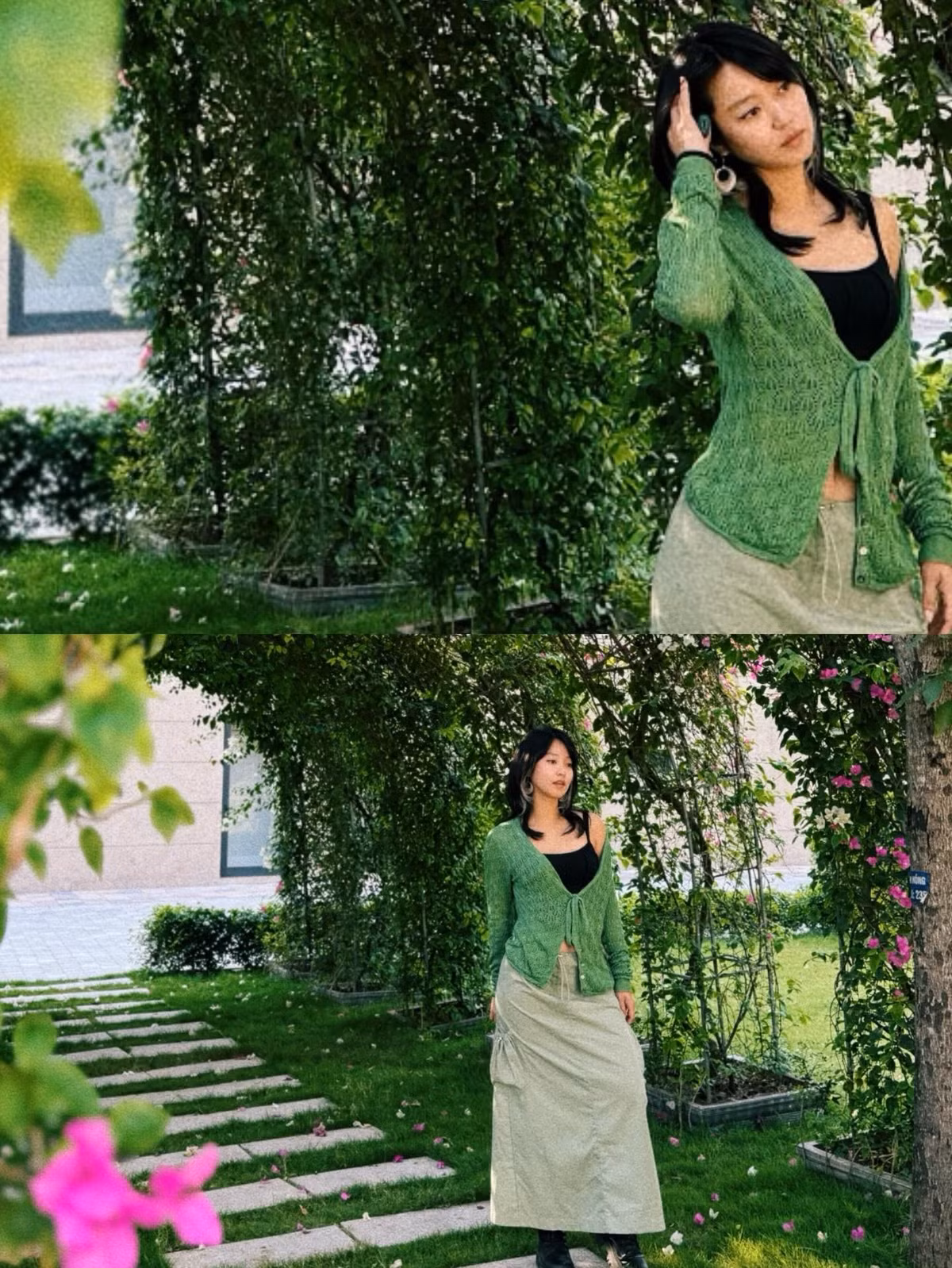 Dù bận rộn với vai trò làm mẹ, Mi Vân vẫn duy trì nhan sắc trẻ trung, vóc dáng thon gọn nhờ chăm chỉ tập luyện, giữ chế độ sinh hoạt lành mạnh.