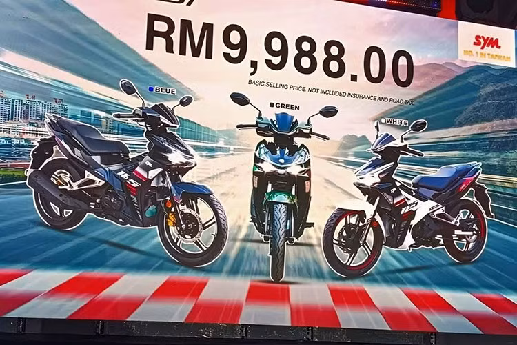 Giá bán chính hãng của SYM VFE185i 2025 tại thị trường Malaysia là 9.988 ringgit (tương đương khoảng 62,5 triệu đồng, hiện chưa có thông tin mẫu xe này sẽ về Việt Nam để cạnh tranh với Yamaha Exciter và Honda Winner.