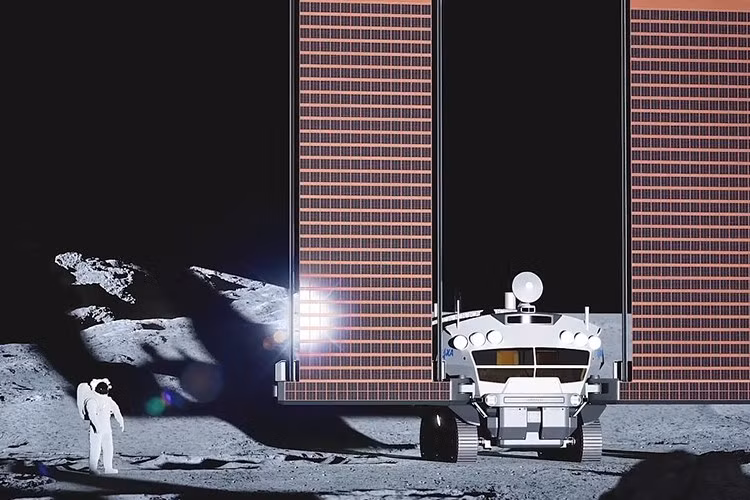 Mẫu xe SUV địa hình Toyota Lunar Cruiser lên mặt trăng sở hữu thiết kế đầy thực dụng với: Chiều dài: 6 mét. Sức chứa: 2 phi hành gia trong môi trường cabin điều áp. Bán kính quay: 10 mét Tốc độ tối đa: 10 km/h.