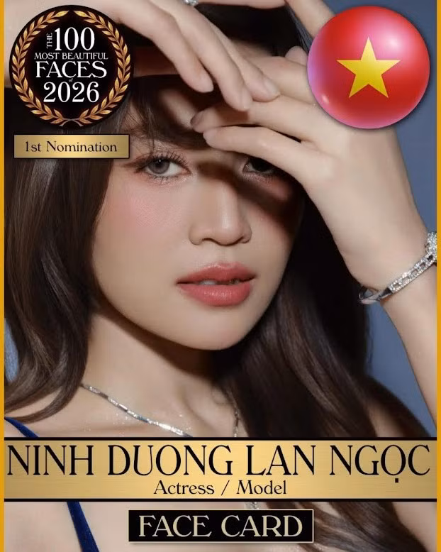 Nhan sắc của Ninh Dương Lan Ngọc được nhiều khán giả yêu mến bởi vẻ đẹp vừa ngọt ngào vừa rạng rỡ. Cô sở hữu gương mặt thanh tú với đường nét hài hòa, đôi mắt to giàu cảm xúc và nụ cười tươi sáng đặc trưng.