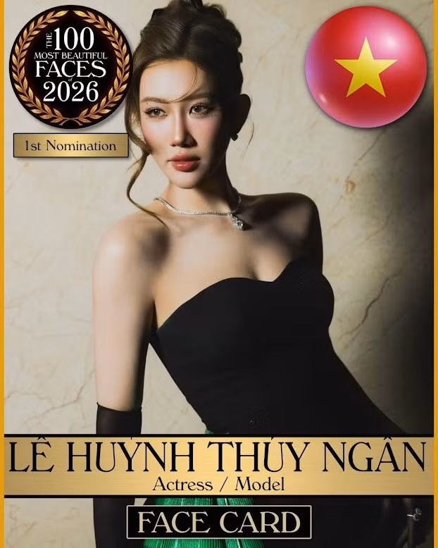 Nhan sắc của Lê Huỳnh Thúy Ngân luôn được khán giả nhắc đến như một trong những gương mặt nổi bật của màn ảnh Việt. Cô sở hữu vẻ đẹp sắc sảo nhưng vẫn giữ được nét dịu dàng rất Á Đông.