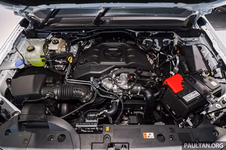 Hiện tại, Ford Ranger tại Malaysia mới chỉ có tùy chọn động cơ diesel EcoBlue 2.0L bốn xy-lanh tăng áp đơn (170 mã lực, 405 Nm) hoặc tăng áp kép (210 mã lực, 500 Nm), cũng là động cơ dùng cho Ranger Raptor diesel.