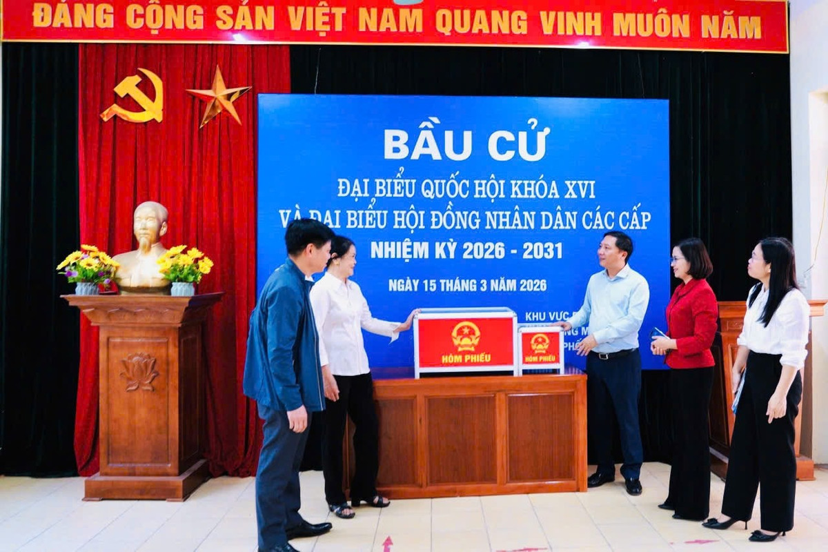 Công tác chuẩn bị bầu cử của xã Quang Minh tại 34 khu vực bầu cử đã sẵn sàng. Ảnh: Ngọc Tuấn