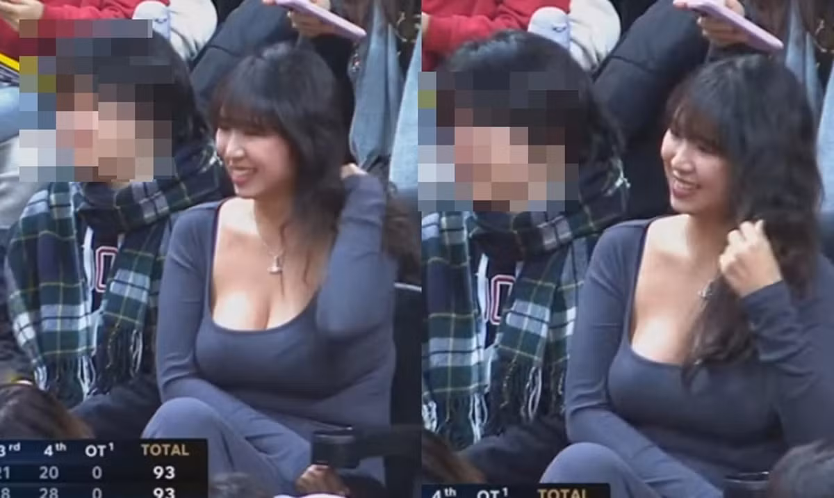 Trong trận đấu bóng rổ mới đây, tâm điểm ban đầu dĩ nhiên thuộc về màn so tài căng thẳng trên sân. Tuy nhiên, ở một diễn biến ngoài lề, trong thời gian nghỉ giữa trận, camera truyền hình bất ngờ bắt trọn hình ảnh một cô nàng hot girl xinh đẹp ngồi trên khán đài.