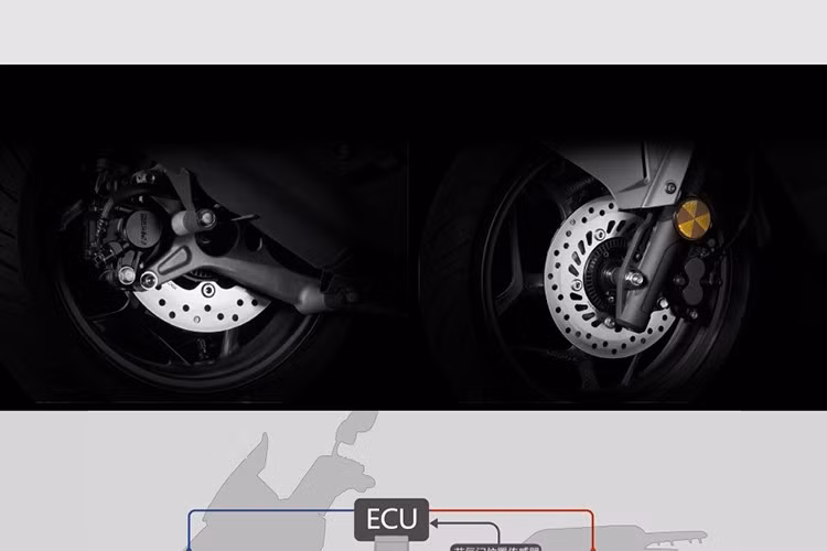 Honda NWG150 được trang bị hàng loạt tính năng hiện đại vốn chỉ thường thấy trên các mẫu xe tay ga cao cấp. Hệ thống an toàn bao gồm phanh ABS hai kênh kết hợp kiểm soát lực kéo (TCS) giúp ngăn trượt bánh khi tăng tốc đột ngột.