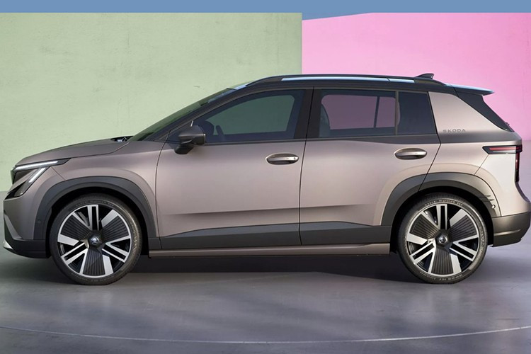 Epiq có chiều dài 4,1 m, gần tương đương mẫu Fabia hatchback và nhỏ hơn Elroq hay Enyaq, trở thành mẫu EV nhỏ nhất trong danh mục sản phẩm của Skoda. Xe áp dụng triết lý thiết kế Modern Solid mới, với phần đầu “Tech-Deck” độc đáo, dải LED ban ngày hình chữ T.