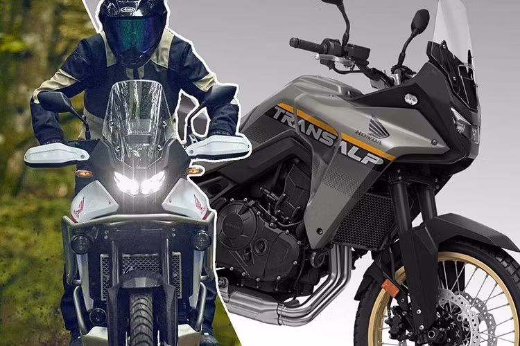Mẫu xe môtô đa dụng Honda XL750 Transalp 2025 thế hệ mới vẫn sở hữu phong cách phiêu lưu nhờ kính chắn gió cao, yên võng tạo tư thế lái thoải mái cho những chặng đường dài.