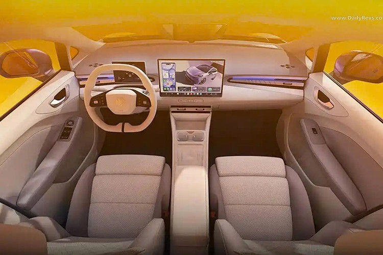 Bên trong khoang lái, hệ thống giải trí trung tâm được phát triển cùng với Oppo, cho phép người dùng điều khiển nội dung điện thoại trực tiếp trên màn hình xe.