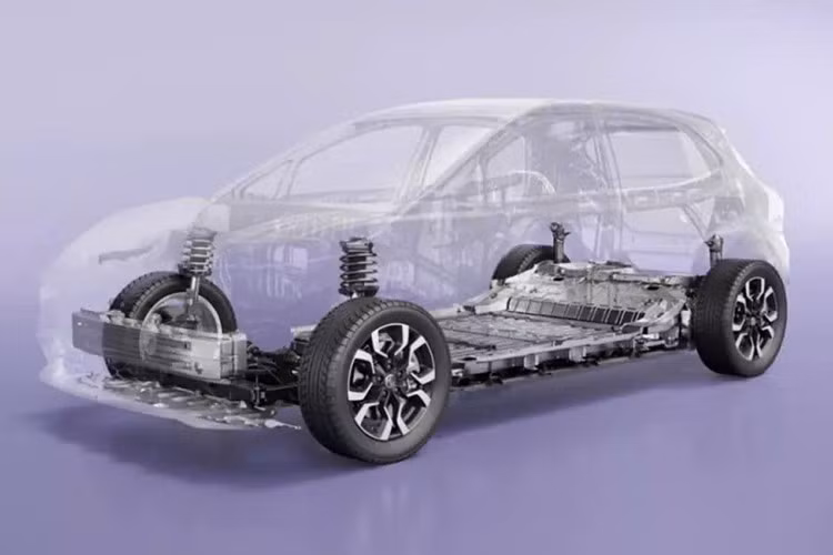 Hệ thống treo trước của MG4 EV 2025 chạy điện tại thị trường Trung Quốc thiết kế dạng độc lập MacPherson, trong khi treo sau là dạng dầm xoắn không độc lập.