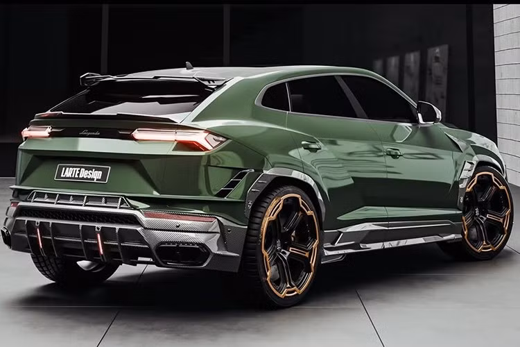 Ngoài ra, gương chiếu hậu cũng được phủ sợi carbon và khuôn cửa trước được làm mới thể hiện sự thay đổi đối với nửa trước. Cửa sau cũng được Larte làm mới.