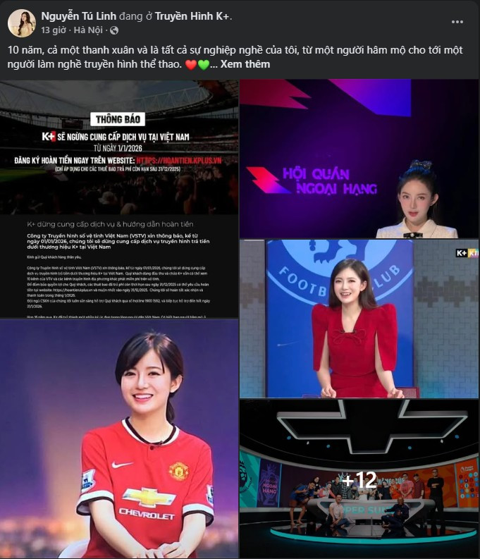 Trên trang cá nhân, Tú Linh viết những dòng tâm sự ngắn gọn nhưng chan chứa cảm xúc, bày tỏ sự biết ơn dành cho khán giả, đồng nghiệp và cả môi trường đã giúp cô trưởng thành. Với cô, K+ không chỉ là nơi làm việc mà còn là “ngôi nhà thứ hai”, nơi đánh dấu những bước ngoặt quan trọng trong sự nghiệp lẫn cuộc sống.