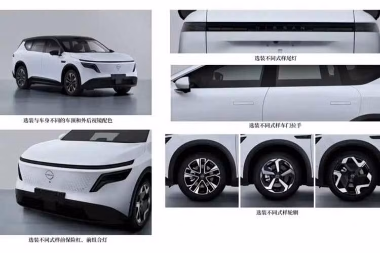 Nissan NX8 là sản phẩm do Nissan hợp tác cùng Dongfeng Motor phát triển, mẫu xe này theo đuổi phong cách tối giản nhưng hiện đại. Phần đầu xe nổi bật với dải đèn định vị ban ngày kéo dài toàn chiều rộng, kết hợp lưới tản nhiệt gọn gàng. Cụm đèn pha chính được đặt thấp, tách rời và kéo dài sang hai bên thân xe. Ở đuôi xe, cụm đèn hậu dạng thanh ngang giúp tăng tính nhận diện.