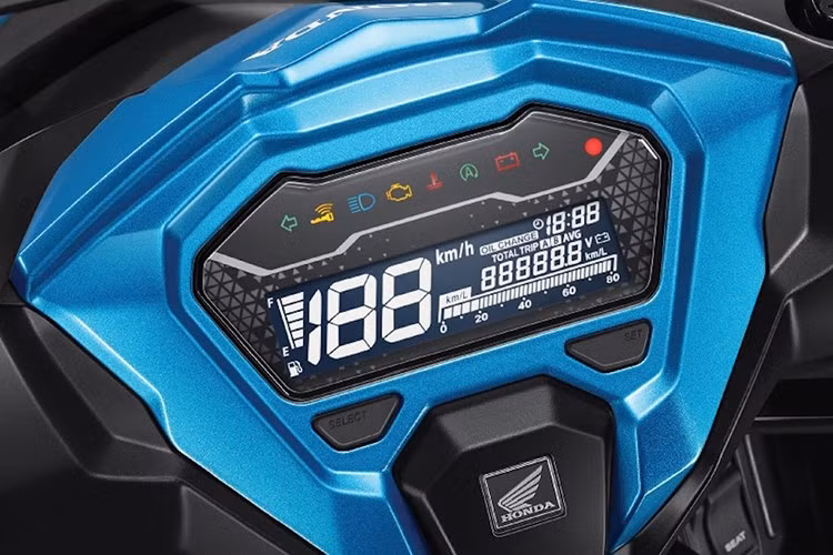 Tuy nhiên phía sau lớp vỏ mới, Honda Vario 125 2026 mới lại không thay đổi so với bản cũ. Trên tay lái Vario 125 được trang bị bảng đồng hồ LCD đơn sắc và cùm công tắc có đầy đủ các nút bấm như pha/cos, còi, xi-nhan, Idling Stop,…