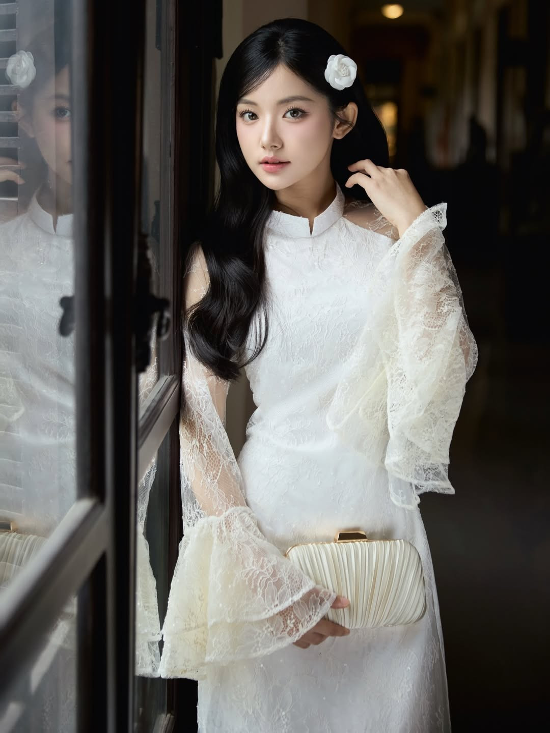 Trong bối cảnh ngày càng nhiều bạn trẻ quan tâm đến việc làm mới áo dài theo cách hiện đại, sự kết hợp giữa thiết kế truyền thống và phụ kiện như khăn voan cho thấy sức sáng tạo không giới hạn của thời trang Việt.