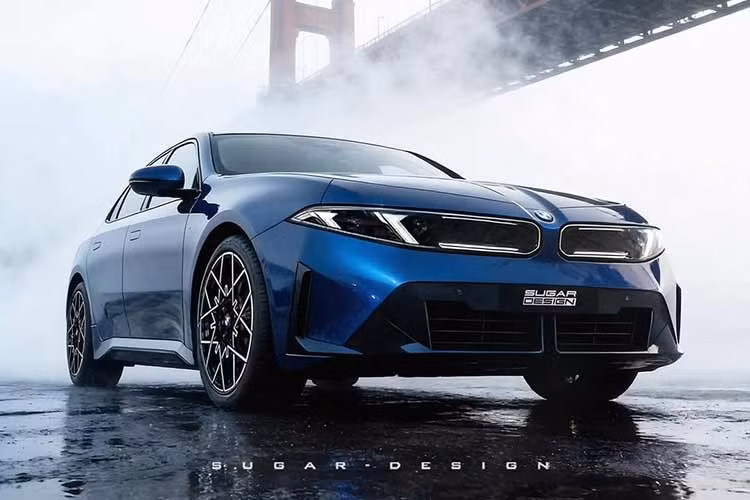 Ngoại thất của mẫu xe sedan BMW i3 2027 cũng áp dụng nhựa tái chế, điển hình là chi tiết ốp cản trước với khoảng 30% thành phần từ nhựa tái chế. Thiết kế của bộ phận này cũng được tối ưu nhằm giảm số lượng vật liệu sử dụng, qua đó giúp quá trình tái chế dễ dàng hơn khi xe kết thúc vòng đời.