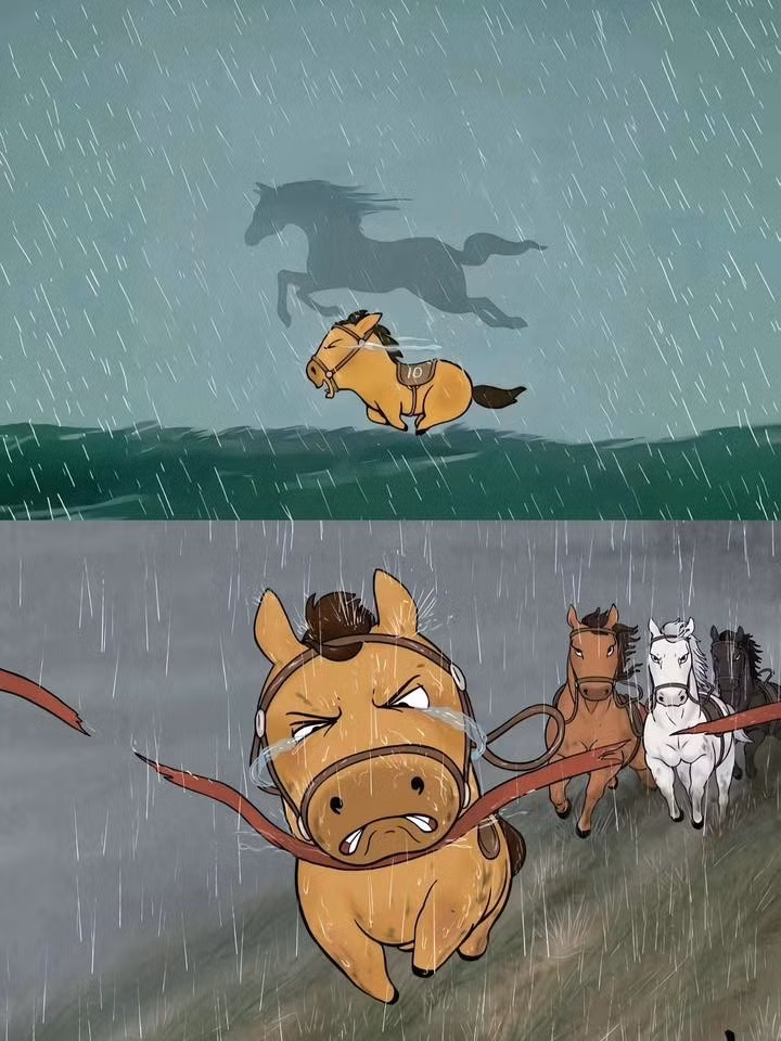 Các netizen Trung Quốc săn đón chiếc móc khóa này như một món bùa may mắn, một lời tự động viên. Họ treo nó trên ba lô, chìa khóa xe, hay đặt trên bàn làm việc. Chú ngựa nhỏ mếu máo như trở thành người bạn đồng hành, nhắc nhở họ rằng "bạn không cô đơn, có người cũng đang vừa cố gắng vừa khóc như bạn đây".