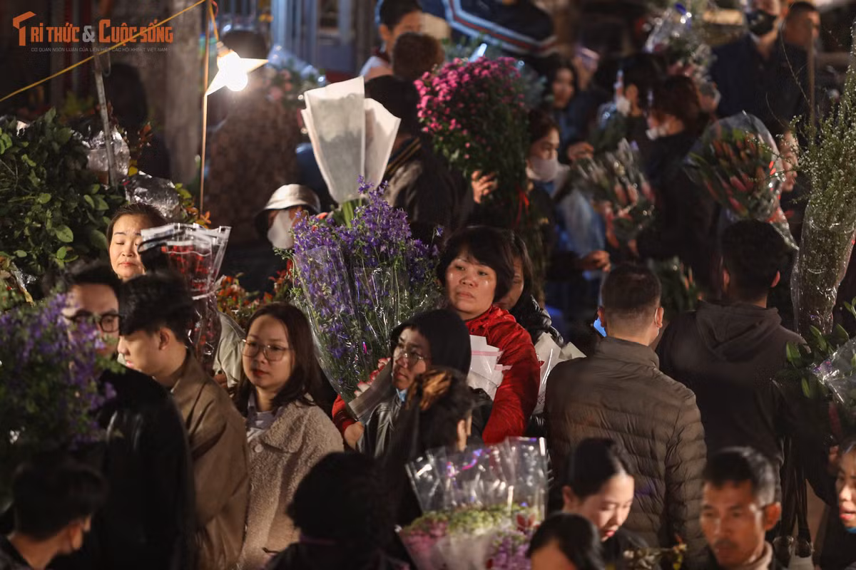 Không chỉ là nơi mua bán, chợ hoa Quảng An những ngày cận Tết còn mang đến bức tranh sinh động về nhịp sống của Hà Nội. Giữa cái lạnh đêm cuối năm, sắc hoa rực rỡ, ánh đèn sáng trưng và tiếng người mua bán rộn ràng hòa quyện, tạo nên không khí Tết rất riêng – tất bật nhưng đầy háo hức.