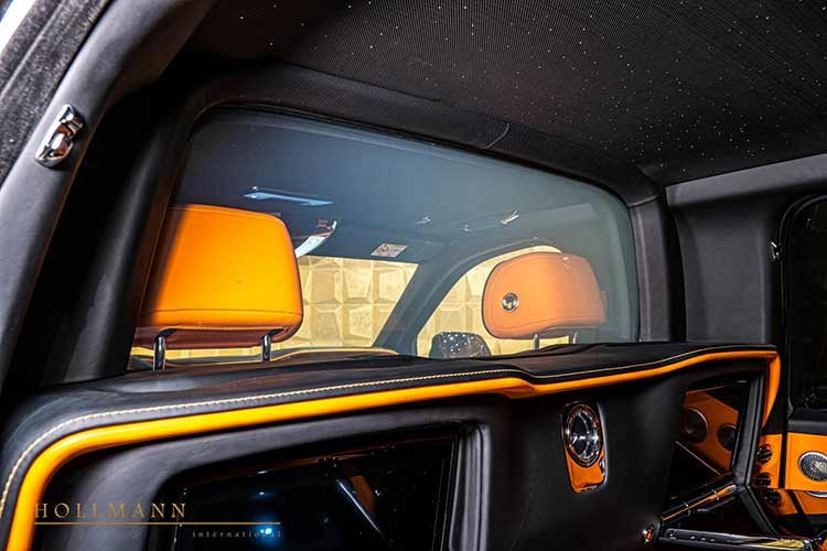 Khoang thương gia phía sau được thiết kế như một không gian hạng nhất trên máy bay, với màn hình TV cỡ lớn, hai màn hình phụ, bàn picnic gập, đồng hồ analog và hai ghế thương gia độc lập đặt hai bên bệ trung tâm cỡ lớn. Ghế tích hợp chức năng chỉnh điện, nhớ vị trí, sưởi, làm mát và massage.