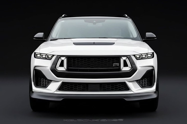 Những chi tiết này được cho là lấy cảm hứng từ phong cách độ RTR của dòng Mustang, mang đến diện mạo hầm hố hơn hẳn so với mẫu xe nguyên bản. Nắp capo cũng được “mượn” từ Mustang, kết hợp với cánh chia gió trước (chin spoiler) kích thước lớn, nhấn mạnh yếu tố thể thao.