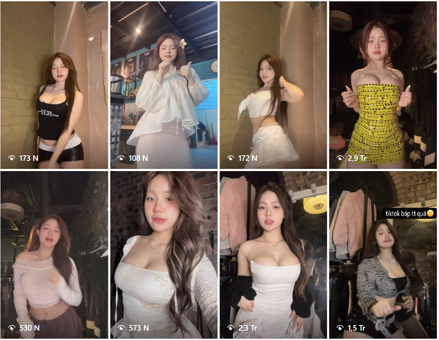 Không dừng lại ở đó, Lan Anh tiếp tục "giữ chân" fan nam với loạt "content" khoe vũ điệu điêu luyện gắn với những bản nhạc hot hit bắt tai.