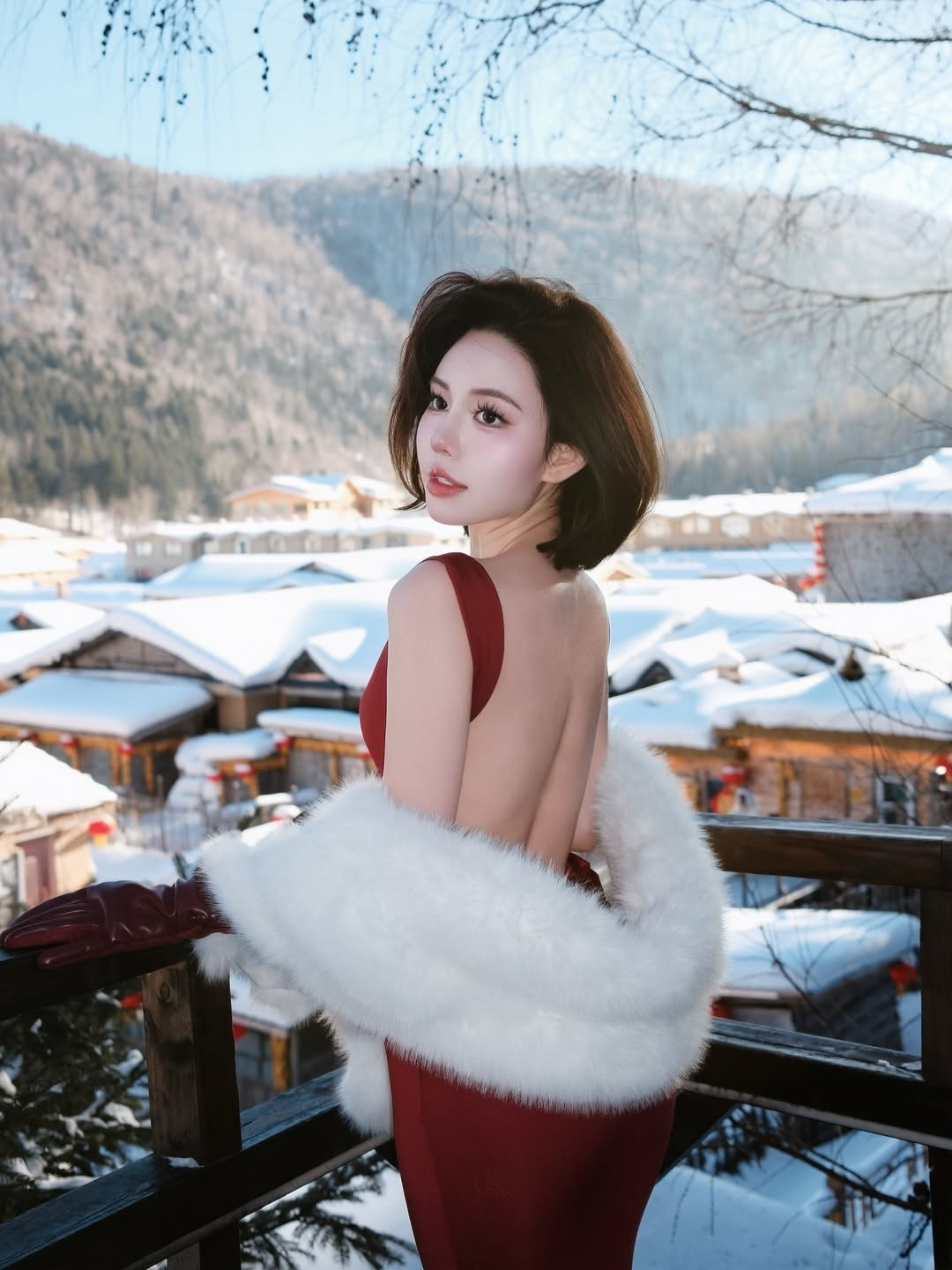 Giữa khung cảnh thị trấn phủ trắng tuyết thơ mộng, hot girl Chu Mạc Thúy Quỳnh khiến mạng xã hội 'đứng hình' khi tung loạt ảnh diện đầm đỏ trễ lưng đầy quyến rũ. Màn xuất hiện nổi bật giữa nền trời lạnh giá không chỉ phô diễn lợi thế hình thể mà còn tôn lên vẻ đẹp sắc sảo, cuốn hút của cô nàng 22 tuổi đến từ Hà Nội.