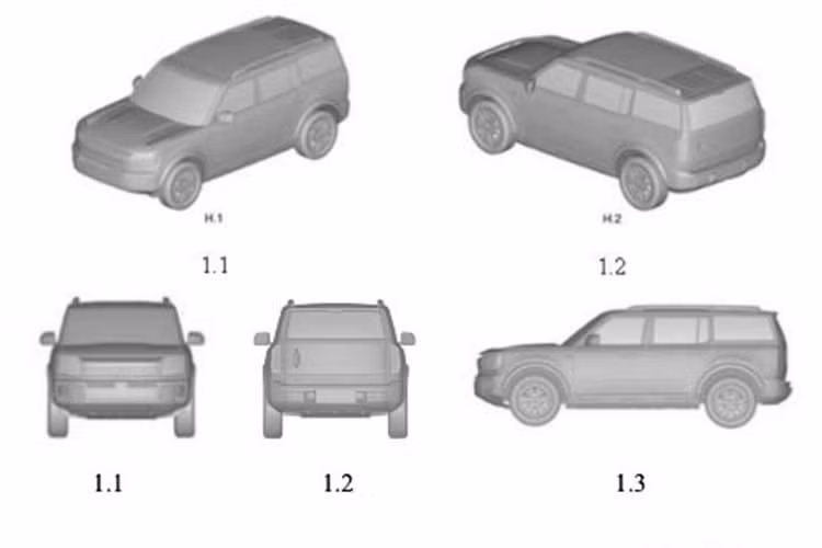 Ford Việt Nam chưa đưa ra xác nhận chính thức về Bronco, nhưng sự hiện diện của mẫu SUV lừng danh này đã ngay lập tức tạo nên một "cú hích" truyền thông mạnh mẽ. Mẫu xe xuất hiện trong tài liệu bảo hộ chính là Bronco New Energy, sản phẩm được phát triển bởi liên doanh JMC - Ford tại Trung Quốc.