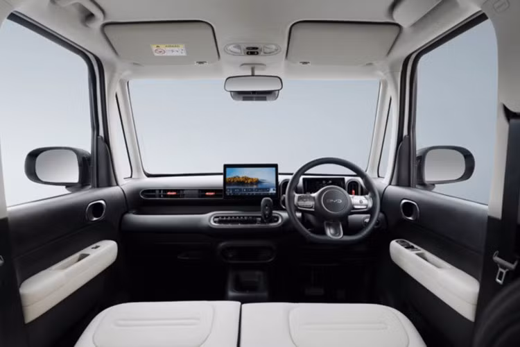 Nội thất của BYD Racco sử dụng bố cục đặc trưng của xe kei car với cần số đặt trên một bệ trung tâm ngắn. Hai ghế trước được bố trí khá sát nhau. Khu vực cụm điều khiển trung tâm còn có một ngăn chứa đồ phía trên và một hộc đựng đồ. Một ngăn chứa khác được bố trí ở bên dưới bệ này.