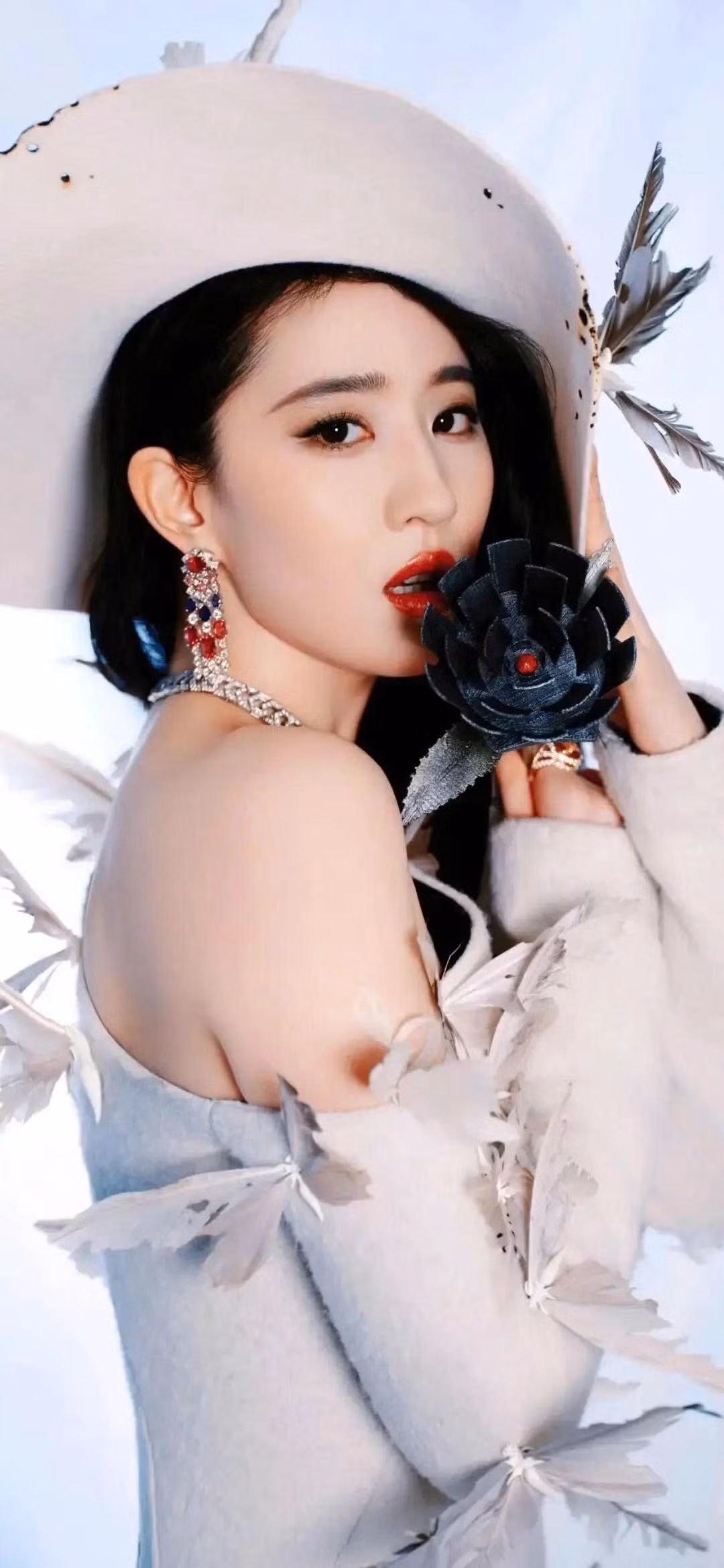 Theo QQ, gốc gác Lưu Diệc Phi thuộc hàng "trâm anh thế phiệt". Ông nội cô là Phó Bí thư Đảng ủy Trường Đại học Y khoa Vũ Hán. Cha cô là An Thiếu Khang, giáo sư tiếng Pháp tại Đại học Vũ Hán, là viên chức lãnh sự tại Bộ Ngoại giao, dịch giả của tác phẩm Thằng gù nhà thờ Đức Bà.