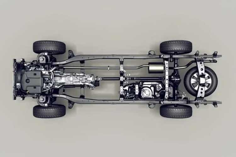 Về khả năng vận hành, xe vẫn có thể giữ lại các khối động cơ quen thuộc là xăng 2.7L và dầu 2.8L, nhưng sẽ được bổ sung hệ thống mild-hybrid 48V để tối ưu hóa mức tiêu thụ nhiên liệu và cải thiện hiệu suất vận hành. Tùy chọn hộp số bao gồm số sàn 6 cấp hoặc số tự động biến mô.