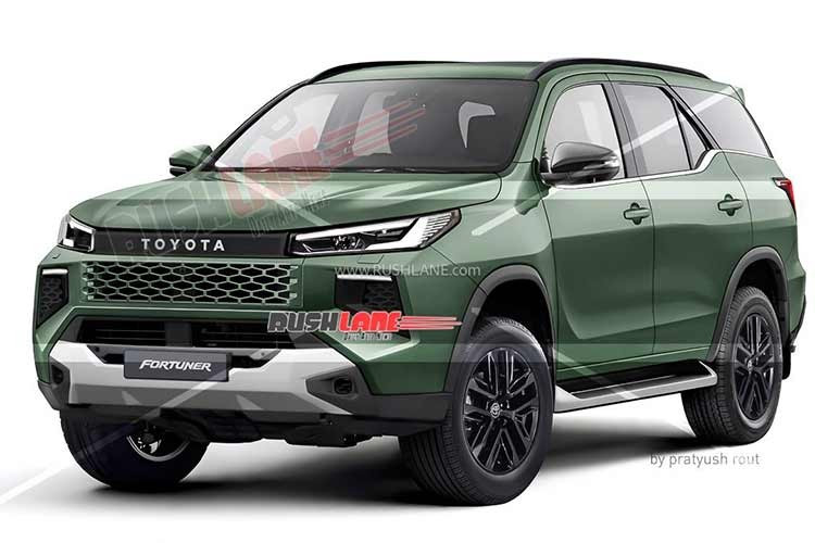 Phần thân xe về cơ bản vẫn giữ kiểu dáng quen thuộc của Fortuner với đường gấp khúc đặc trưng gần trụ C. Ở phía sau, thiết kế tổng thể có thể được giữ nguyên nhưng đèn hậu và cản sau dự kiến sẽ được tinh chỉnh.